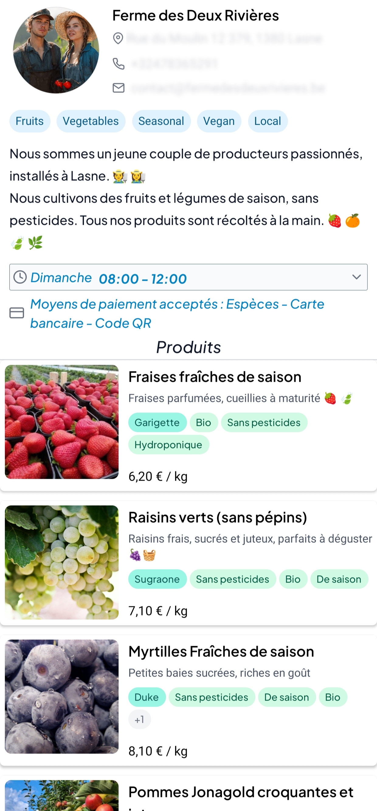 Store profile in Koyden