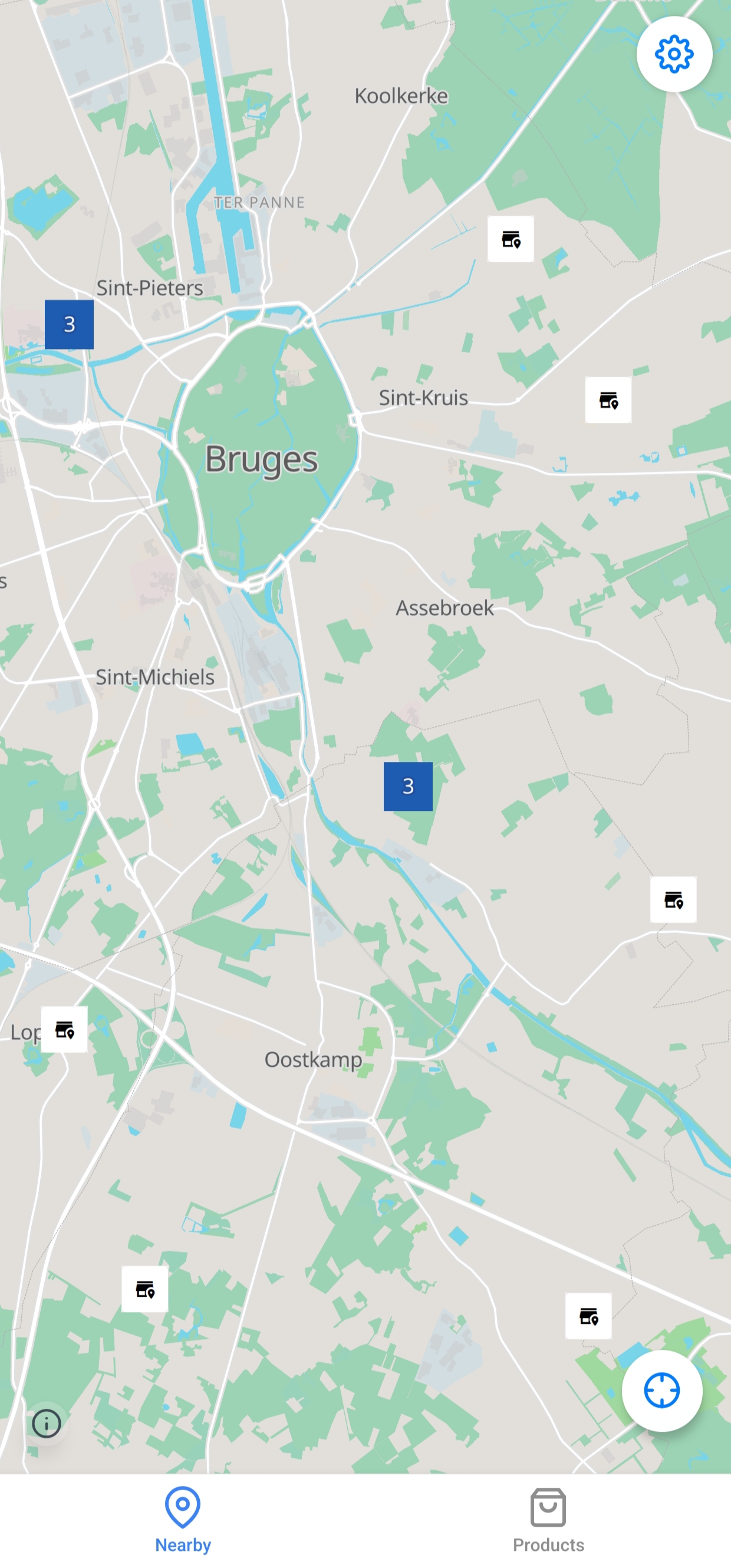 Kaart van lokale producenten in Koyden